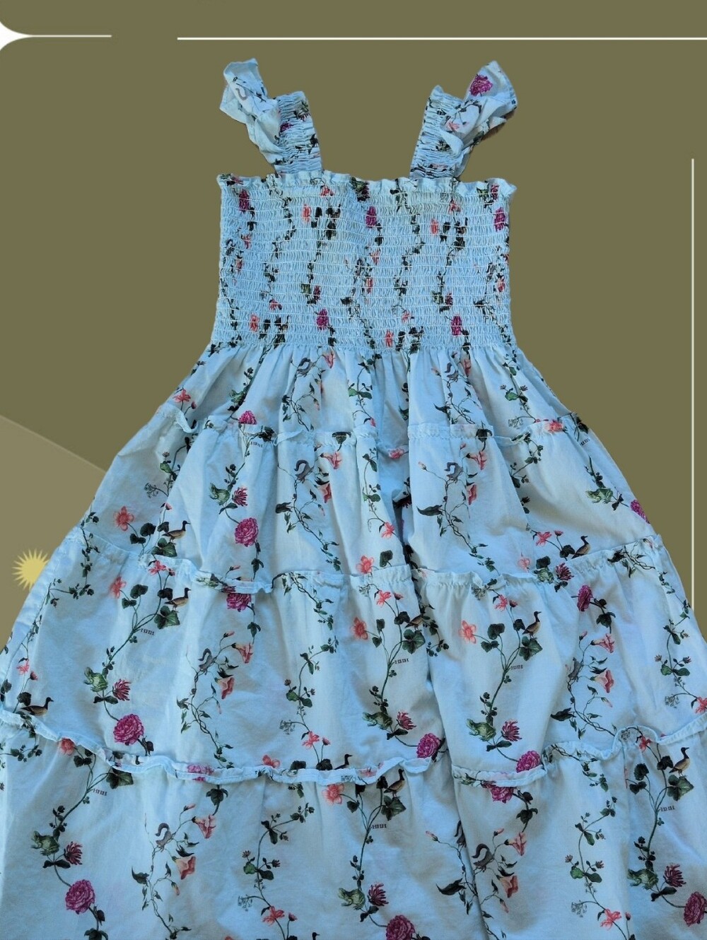 ✨ Hill House Mini Ellie Pond Floral Nap Dress Size 7/8 Girls